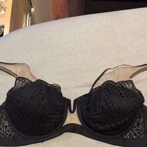Paramour Black and Tan Lace Bra